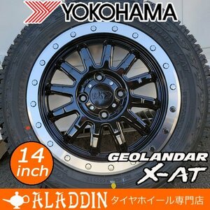 新品 14インチ タイヤホイール 4本セット ヨコハマ ジオランダー X-AT G016 145R14 軽トラ 軽バン ハイゼット ジャンボ エブリィ アトレー