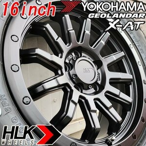 新品 16インチ タイヤホイールセット ヨコハマ ジオランダー X-AT 235/70R16 HLK ロックフォース アルファード ヴェルファイア デリカ RAV4