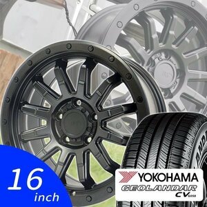 デリカD5 ヨコハマ ジオランダー CV 215/70R16 16インチ 新品 タイヤホイール 4本セット YOKOHAMA GEOLANDAR CV HLK ロックフォース