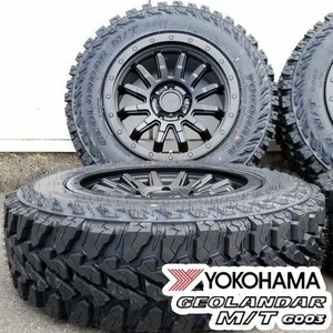 新品 16インチ タイヤホイール 4本 ヨコハマ ジオランダー M/T MT 215/70R16 16x7.5J +35 114.3 5H デリカD5 RAV4 エクストレイル CX-5