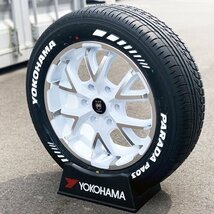 即納 新品 車検対応 ホワイトレター 200系 ハイエース レジアスエース 17インチ タイヤホイールセット 4本 YOKOHAMA PARADA PA03 215/60R17_画像4