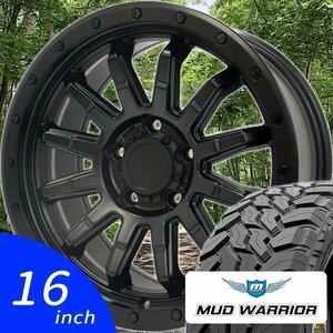 114.3 5H 16インチ タイヤホイール MONSTA MUD WARRIOR 215/70R16 RAV4 デリカD5 クロスロード エクストレイル アウトランダー ホワイトレ