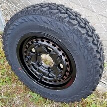 16インチ タイヤホイール 4本セット JA JB スズキ ジムニー Black Mamba ヨコハマ ジオランダー YOKOHAMA GEOLANDAR M/T MT G003 185/85R16_画像8