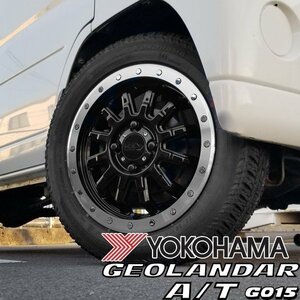 DA64W スズキ エブリイワゴン 14インチ タイヤホイールセット YOKOHAMA GEOLANDAR A/T G015 ヨコハマ ジオランダー 155/65R14