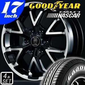 新品 200系 ハイエース ホワイトレター 17インチ タイヤホイール GOODYEAR EAGLE #1 NASCAR グッドイヤー ナスカー 215/60R17C