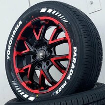 新作ホイール!! 200系ハイエース レジアスエース 新品 17インチタイヤホイール 車検対応 YOKOHAMA パラダ PA03 215/60R17C ホワイトレター_画像7