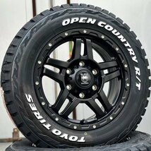 取付ナット付き!! 200系 ハイエース タイヤホイールセット 4本 新品 トーヨー オープンカントリー RT 215/65R16 車検対応 ホワイトレター_画像4