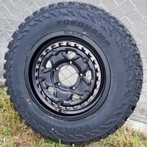 16インチ タイヤホイール 4本セット JA JB スズキ ジムニー Black Mamba ヨコハマ ジオランダー YOKOHAMA GEOLANDAR M/T MT G003 185/85R16_画像2