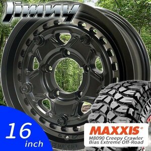 ジムニー 16インチ タイヤホイール 4本 マキシス クリーピークローラー M8090 6.50R16 LT 6PR MAXXIS Creepy Crawler 6.50-16 バイアス