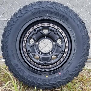 16インチ タイヤホイール 4本セット JA JB スズキ ジムニー Black Mamba ヨコハマ ジオランダー YOKOHAMA GEOLANDAR M/T MT G003 175/80R16