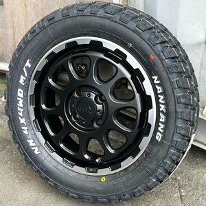 マッドタイヤ ハイゼット トラック ジャンボ S500P S510P14インチ 新品 タイヤホイール4本セット ナンカン FT-9 165/65R14 ホワイトレター