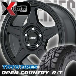 デリカD5 ラヴフォー KMC KM721 ALPINE 16インチタイヤホイールセット TOYO オープンカントリー RT 215/70R16 225/70R16 235/70R16