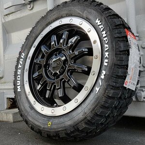 14インチ 新品 タイヤホイール 4本セット 軽トラ 軽バン 軽自動車 マッドスター MT 155/65R14 ホワイトレター 純正車高 リフトアップ