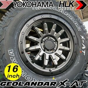 新品 16インチ タイヤホイールセット ヨコハマ ジオランダー X-AT 235/70R16 HLK ロックフォース アルファード ヴェルファイア デリカ RAV4