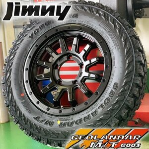 予約 6月入荷予定 225/75R16 新品 ジムニー JB64 JB23 16インチ タイヤ ホイール セット YOKOHAMA GEOLANDAR G003 MT マッドタイヤ