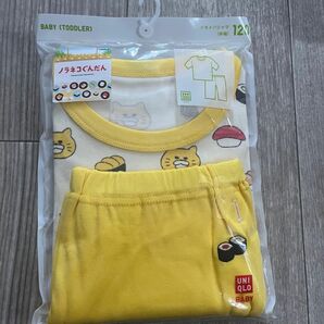 新品未開封　ユニクロ　ノラネコぐんだん　パジャマ　半袖　半パン　UNIQLO 夏用　120cm