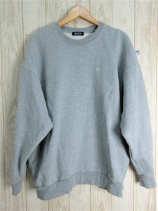 NAUTICA/ノーティカ：TOO HEAVY Fleece Sweatshirt 2022AW スウェット オーバーサイズ トレーナー 裏起毛 グレー サイズM/メンズ/中古/USED