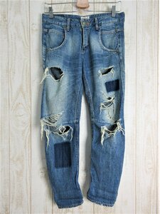 Ungrid/ Ungrid : повреждение обработка Denim брюки джинсы размер 24/ женский / б/у /USED