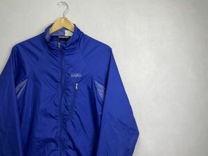 グッドアイテム◎2000s patagoniaパタゴニアフルジップポリエステルベロシティージャケットMブルー青アメカジアウトドアキャンプnr23210