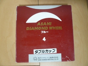 未使用! アサヒ 旭ダイヤモンド工業 ダイヤモンドホイール ブルー ダブルカップ ドライカップ 石材 アスファルト コンクリート用 100㎜