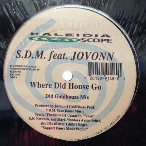 12inchレコード　S.D.M. / WHERE DID HOUSE GO