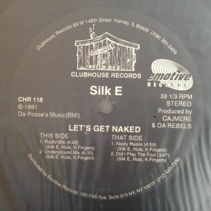 12inchレコード　SILK E / LET'S GET NAKED