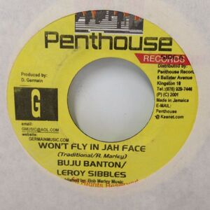 EPレコード　BUJU BANTON & LEROY SIBBLES / WON'T FLY IN JAH FACE (LIVING JAH)