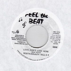 EPレコード　ROBYN & BOUNTY KILLER / LOVE DON'T LIVE HERE (ROSE ROYCEカヴァー)