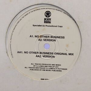 12inchレコード　CJ LEWIS (C.J. LEWIS) / NO OTHER BUSINESS