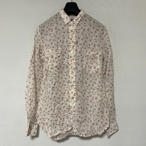 美品 AD 2012 ジュンヤ リネン 小花 柄 切替 シャツ S 麻 junya COMME des GARCONS ギャルソン shirt