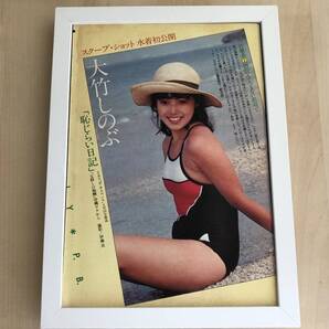 kj ★額装品★ 大竹しのぶ グラビア セクシー 水着 貴重写真 A4サイズ額入り ポスター風デザイン 女優 昭和レトロ