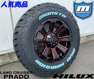 新色 LEXXEL【DeathRock】サーフ プラド ハイラックス H3 FJ 17インチ MONSTA MUDWARRIOR 265/65R17 265/70R17 ホワイトレター