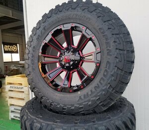 レッド LEXXEL DeathRock サーフ プラド ハイラックス H3 FJ 17インチ トーヨー オープンカントリーMT 265/65R17 265/70R17