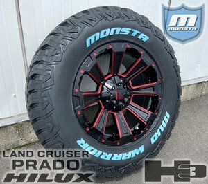 150 120 プラド サーフ ハイラックス H3 FJ MONSTA MUDWARRIOR 265/65R17 265/70R17 DeathRock 17インチ