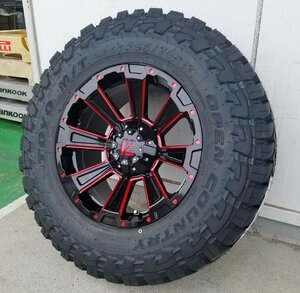 レッド LEXXEL DeathRock サーフ プラド ハイラックス H3 FJ 17インチ トーヨー オープンカントリーMT 265/65R17 265/70R17