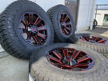 120 150 プラド サーフ ハイラックス FJ タイヤホイール FALKEN WILDPEAK AT3W 265/70R17 新品4本セット 17インチ DeathRock_画像6