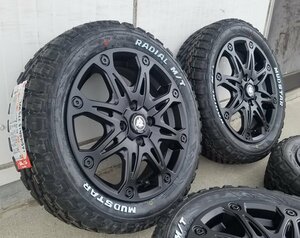 ハイゼットジャンボ エヴリィ ウェイク ハスラー マッドスター ラジアル MT 165/60R15 タイヤホイール 16インチ ホワイトレター