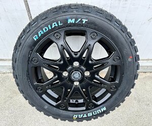 ダイハツ タフト 新品 タイヤホイールセット1台分 165/60R15 マッドスター ラジアル MT ホワイトレター BountyCollection MUD-X