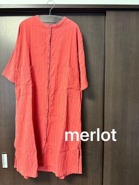 merlot ワンピース ひざ丈ワンピース 春夏 メルロー