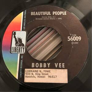 BOBBY VEE US Orig 7inch BEAUTIFUL PEOPLE