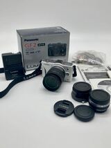 Panasonic LUMIX GF2 ホワイトレンズキット 中古 美品 動作確認済 ゆうパック60サイズ パナソニック_画像1