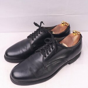 KNAPP SHOE 8 1/2 D/26.0cm-26.5cm 位 90's USA製 ポストマンシューズ 黒 メンズ ナップ 古着 中古 ds3591