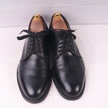 KNAPP SHOE 8 1/2 D/26.0cm-26.5cm 位 90's USA製 ポストマンシューズ 黒 メンズ ナップ 古着 中古 ds3591_画像2