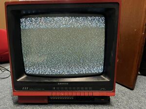 Sanyo Brown Pipe TV C-14E8 Retro 84 Junk