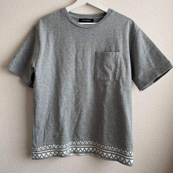 ナノユニバース M レディース グレー 半袖 トップス