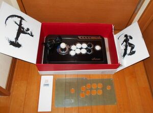 [PS3,X-BOX360,PC combined use arcade stick ]QANBA..Q4RAF operation verification ending ake navy blue 