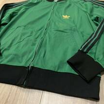 【激レア】70s ビンテージ adidas アディダス ATP フランス製 VENTEX ジャージ トラックジャケット 緑 グリーン ヴィンテージ メンズR-4163_画像2