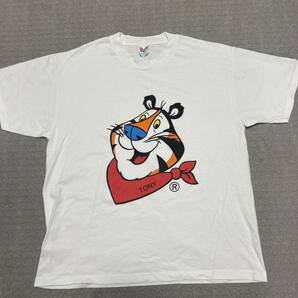 kellogg トニーザタイガー　Tシャツ tony the tiger ケロッグ　ヘインズ　Hanes Lサイズ