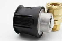 Karcher Quick Coupling+M22 14MMX3/8 Brass QC SET(ケルヒャークイックカップリング+14mm M22×3/8真鍮クイックカプラーセット)_画像2