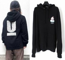 【希少】アンダーカバー PIERROT U LOGO HOODIE フーディー スウェット パーカー 5 ブラック UNDERCOVER ピエロ_画像1